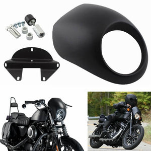 Motorcycle Head light Headlight Fairing Front Cowl Fork Mount For Harley Sportster Dyna FX XL 883 1200 Motor Accessories - pazoma