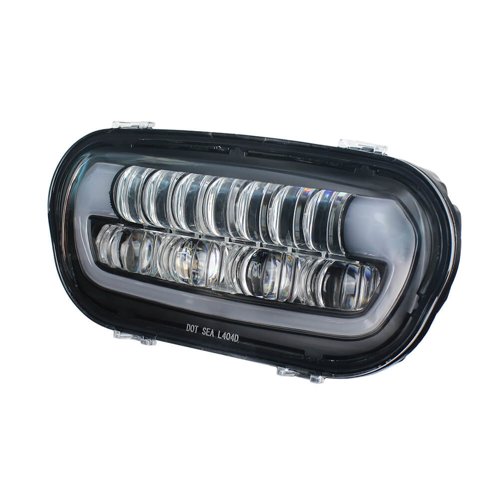 Motorcycle LED Headlight With White DRL High/Low Beam Projector Headlamp for Harley Softail Fat Bob 114 FXFB FXFBS 2018-UP - pazoma