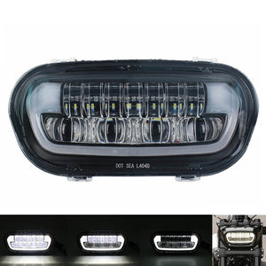 Harley Softail Fat Bob 114 FXFB FXFBS 9.8 Inch LED Headlight Projector Headlamp W/ White DRL Daylight Running Light High/Low Beam Head Lamp 2018-2024 - pazoma