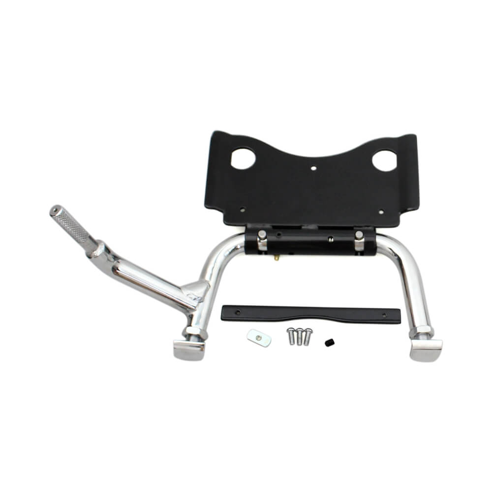 Harley Touring 2009-2023 Adjustable Chrome Center Stand #91573-09A Replacement Road King FLHR Glide FLHT - pazoma