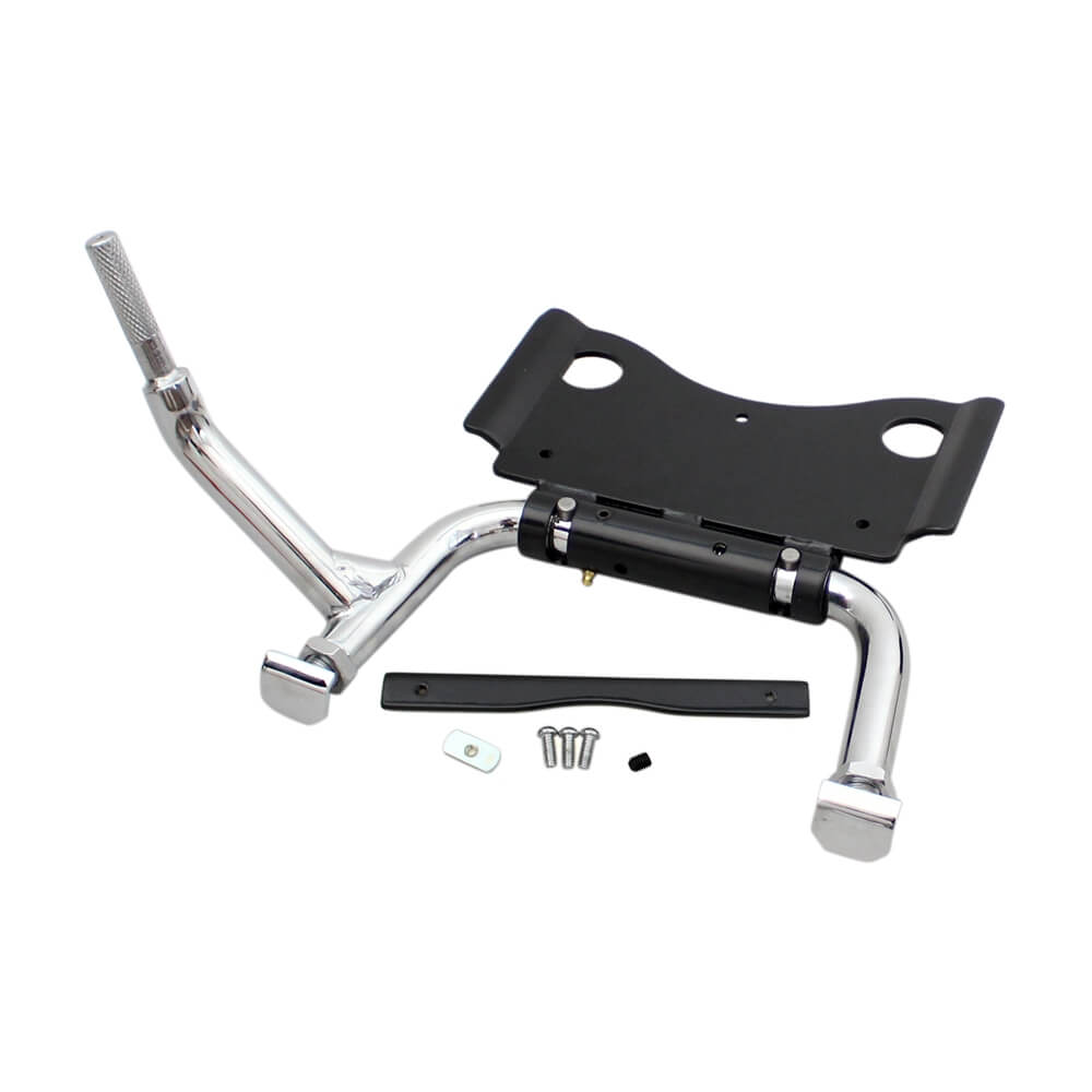 Harley Touring 2009-2023 Adjustable Chrome Center Stand #91573-09A Replacement Road King FLHR Glide FLHT - pazoma