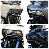 Headlamp Guard Headlight Curved Protector Grille Mesh Cover Protection Grill For Harley Pan America 1250 Special CVO RA1250 RA1250S RA1250SE 2021-2024 - pazoma