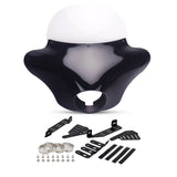 Headlight Batwing Fairing Windshield W/Mounting Hardware Kit For Harley FX Softail Dyna Street Bob Standard Sportster Indian Scout 1985-2025 - pazoma