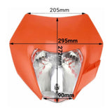 Headlight Head Lamp Light Streetfighter Orange For KTM EXC XCF XCW SXF 250 300 350 450 - pazoma