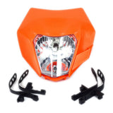 Motorcycle Dirt Bike Motocross Supermoto Universal Orange Headlight For KTM SX EXC XCF SXF SMR 2015 16 Headlamp Head Lamp Light - pazoma