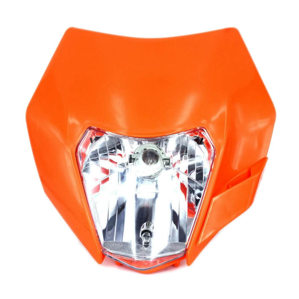 Motorcycle Dirt Bike Motocross Supermoto Universal Orange Headlight For KTM SX EXC XCF SXF SMR 2015 16 Headlamp Head Lamp Light - pazoma