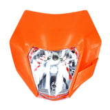Motorcycle Dirt Bike Motocross Supermoto Universal Orange Headlight For KTM SX EXC XCF SXF SMR 2015 16 Headlamp Head Lamp Light