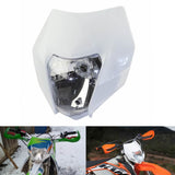 White Headlight Head Lamp Light StreetFighter For KTM Dirt Bike Motocross Enduro Honda Yamaha Suzuki Kawasaki - pazoma