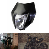 White Headlight Head Lamp Light StreetFighter For KTM Dirt Bike Motocross Enduro Honda Yamaha Suzuki Kawasaki - pazoma