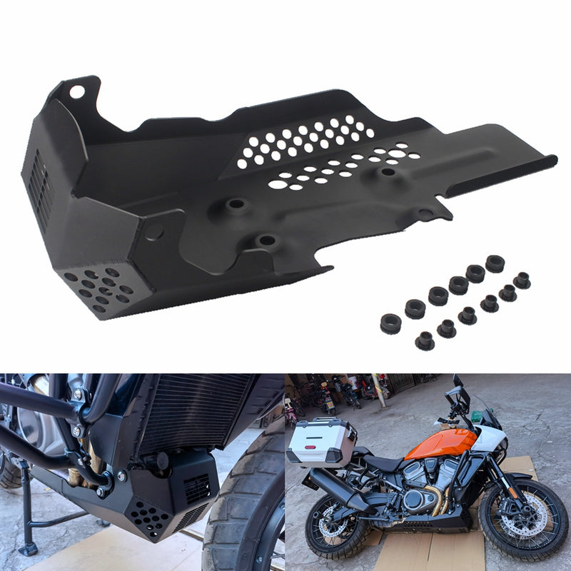 Heavy-duty Aluminum Engine Skid Plate Belly Pan Bash Plate Chassis Protection Cover For Harley Pan America 1250 Special RA1250S RA1250 21-23 - pazoma