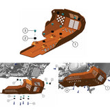 US Stock Harley Pan America 1250 Special RA1250S RA1250 Heavy-duty Aluminum Engine Skid Plate Belly Pan Bash Plate Chassis Protection Cover 2021-2024 - pazoma