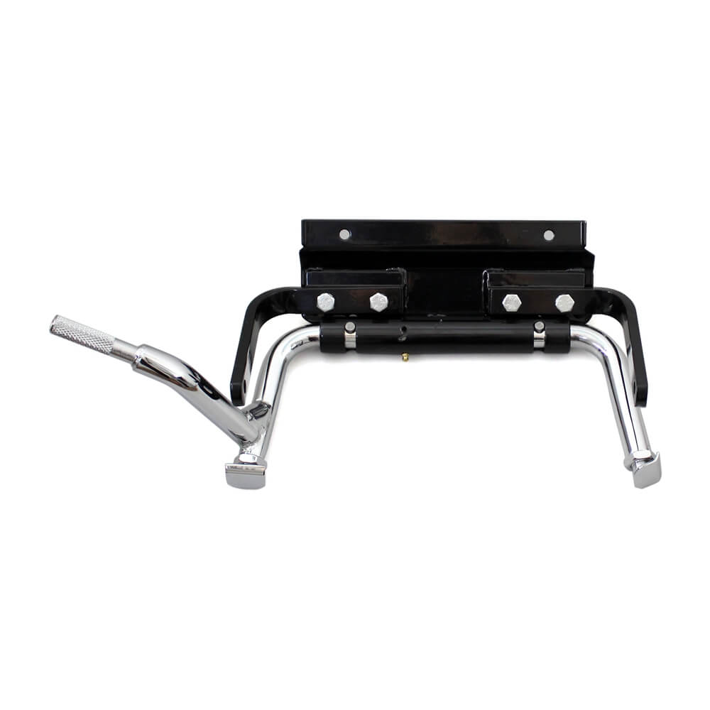 OUMURS Chrome Adjustable Center Stand Jack For Harley Touring Electra Glide Road King Street Glide 09-23