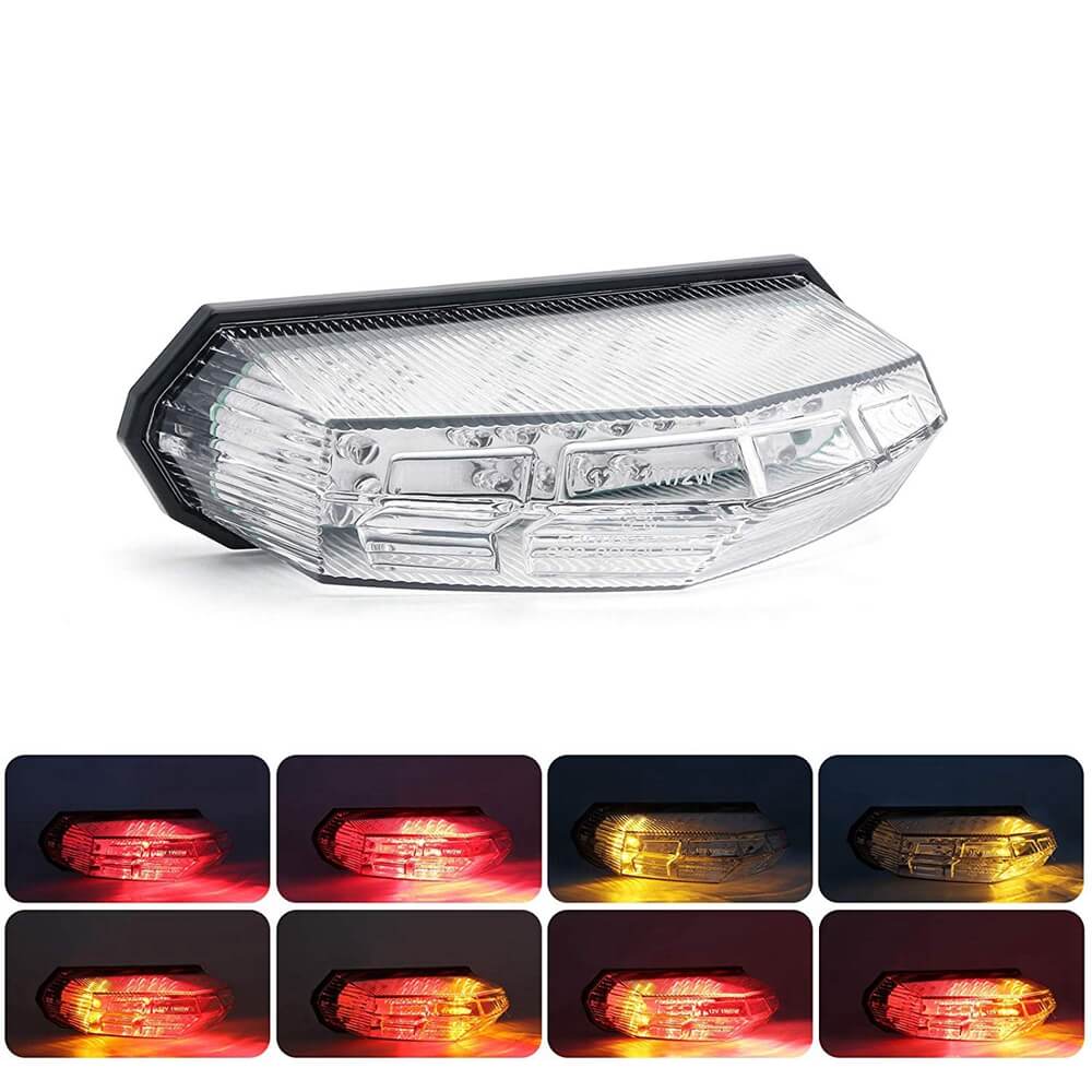 Motorcycle Universal 3 in 1 LED Taillight W/ Turn Signal Brake Light –  pazoma