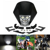 Dirt Bike Off-road Streetfighter Enduro Motocross Supermoto LED Headlight Head Lamp Fairing For Suzuki Honda Yamaha Kawasaki - pazoma