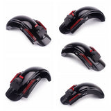 Black CVO Style Rear Fender System With LED Lights For Harley Road King & Street Glide 2014-2023
