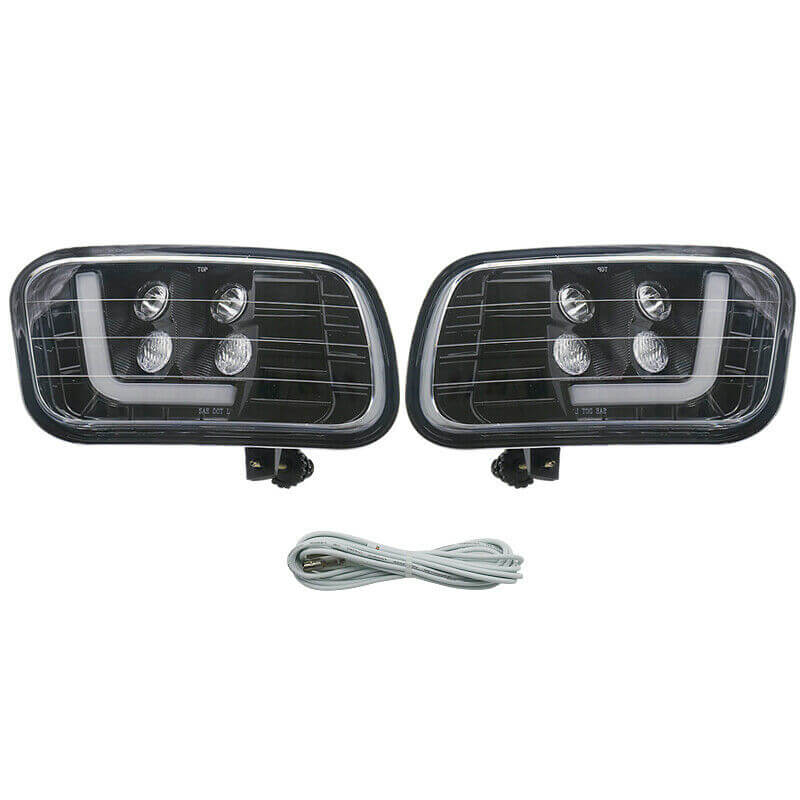 LED Upgrade Fog Light Assemblies for 09-12 Dodge Ram 1500/2500/ 3500 Pair Left and Right Side 2psc with LED Bulbs DRL Daytime Running Lights - pazoma
