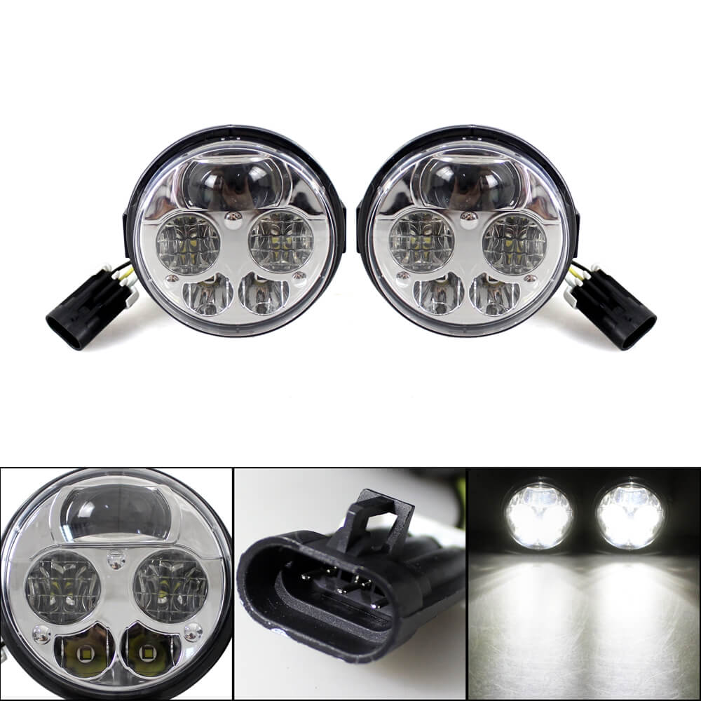 Kawasaki Teryx Teryx4 Mule 4010 4000 Trans4x4 Diesel Brute Force 700 750 800 820 950 LED Front Headlights Assembly Left Right Headlamp TX750-075 - pazoma