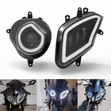 For BMW 2009-2014 S1000RR / HP4 LED Headlight Much brighter than stock Headlamp Assembly with Daylight Running Light DRL - pazoma