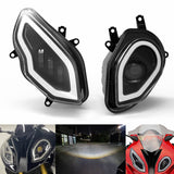 For BMW 2015-2018 S1000RR LED Headlight Set Big improvement over stock Headlamp Assembly with Daylight Running Light DRL - pazoma