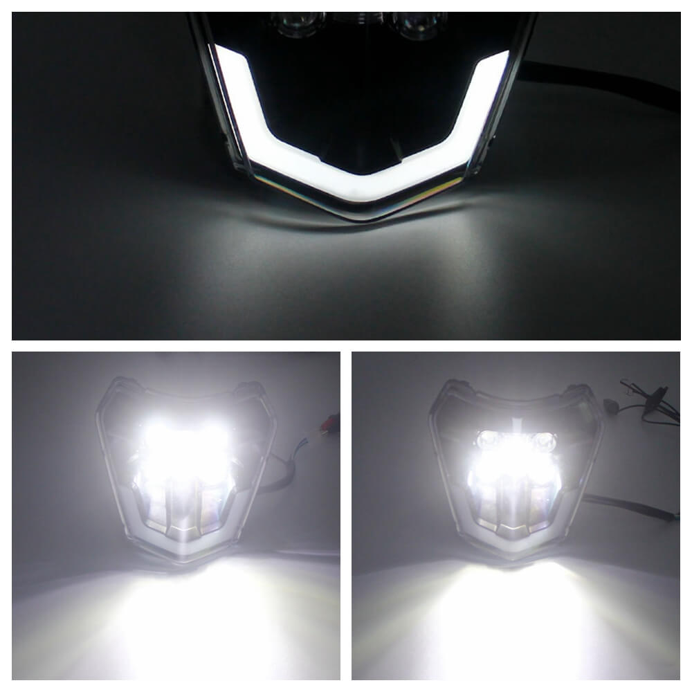 LED Headlight Headlamp with Beam For KTM EXC EXCF SX SXF XC XCF XCW XC –  pazoma