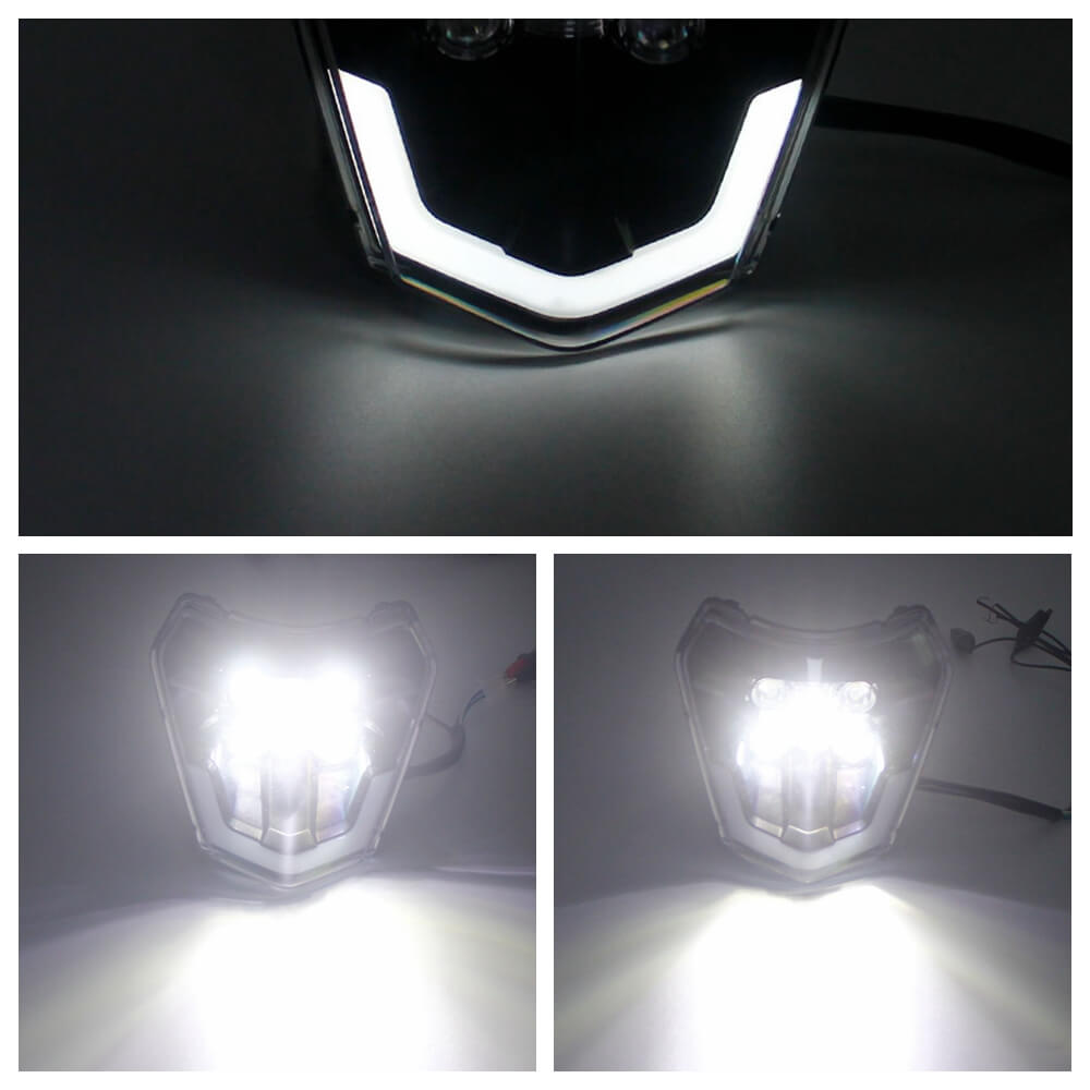 US Stock LED Headlight Headlamp with Beam For KTM EXC EXCF SX SXF