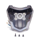 LED Headlight Headlamp with Beam For KTM EXC EXCF SX SXF XC XCF XCW XCFW 125 150 250 300 350 450 530 SMCR 690 - pazoma