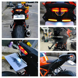 LED Tail Tidy Fender Eliminator Kit Integrated Rear Turn Signals License Plate Holder Light Bracket For KTM 1290 Super Duke R  2020+ - pazoma