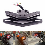 LED Tail Tidy Stealth Fender Eliminator Kit Integrated Taillight Brake Turn Signals License Plate Light Bracket For KTM 790 890 Duke R GP 2018-2023 - pazoma