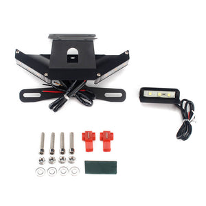 LED Tail Tidy Stealth Fender Eliminator Kit Integrated Turn Signals License Plate Holder Light Bracket For Kawasaki Z900 2017-2021 - pazoma