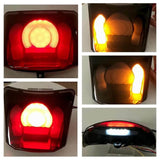 LED Taillight With Turn Signal Rear Light Tail Lamp Bezel for Vespa GTS Super GTV 125 300 ie ABS 2014-2020 Smoke Black - pazoma