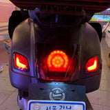 LED Taillight With Turn Signal Rear Light Tail Lamp Bezel for Vespa GTS Super GTV 125 300 ie ABS 2014-2020 Smoke Black - pazoma