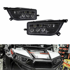 2014-2020 Polaris RZR 1000 XP Turbo RZR 900 General Conversion LED Headlights Kit Replacement Headlamp - pazoma