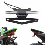 LED Tail Tidy Stealth Fender Eliminator Kit Integrated Turn Signals License Plate Light Bracket For Kawasaki Z1000 2010-2019 - pazoma