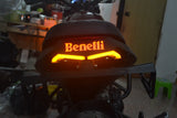 Benelli Leoncino 500 BJ500 LED Tail Tidy Stealth Fender Eliminator Kit Rear Tail Brake Light Turn Signal License Plate Light Bracket - pazoma