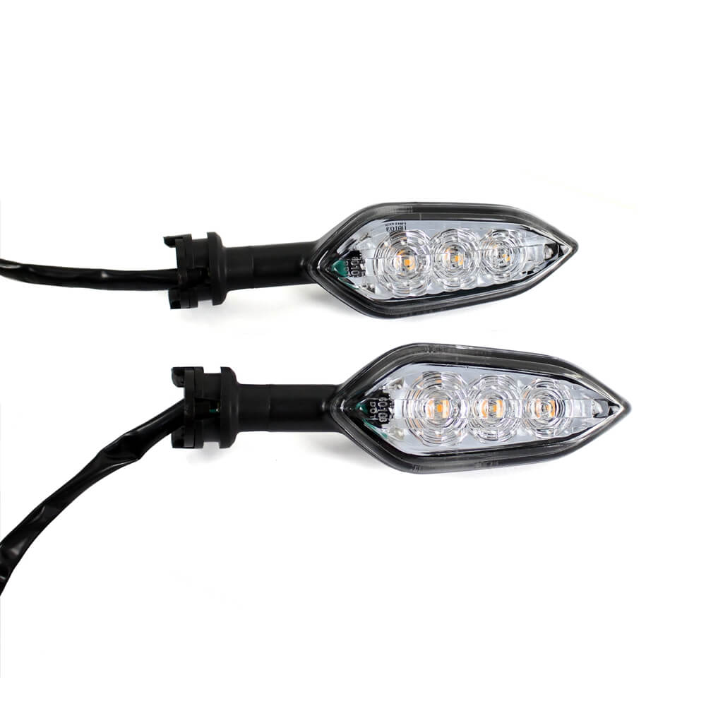 Amber LED Turn Signal Light Indicators Blinker Flashers For Yamaha FZ1 FZ8 Fazer FZ6N FZ6S FZ6R FZ16 TDM900 XJ6 XTZ1200Z WR250R/X YZF R15 R25 R3 R1 R6 - pazoma