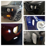 Jeep Renegade 2015-up LED Fender Side Marker Lights Turn Signal Lights Conversion Kit Reflection Warning Lamp - pazoma