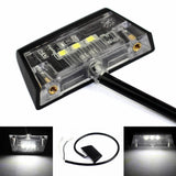 Universal Motorcycle Rear LED Number License Plate Light White Motorbike Scooter 12V Auxiliary Lamp Waterproof 1PC