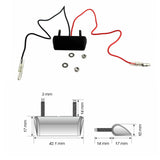 12V Universal Motorcycle License Plate White LED light Waterproof Motorcycle License Light Lamp Trailer Step Lamp - pazoma