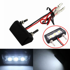 EVGATSAUTO Motorcycle License Plate Light, 12 V Universal Rear Light