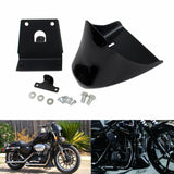 Motorcycle Black Lower Front Bottom Spoiler Mudguard Air Dam Chin Fairing Cover for Harley XL Sportster 883 1200 2004-2020 - pazoma