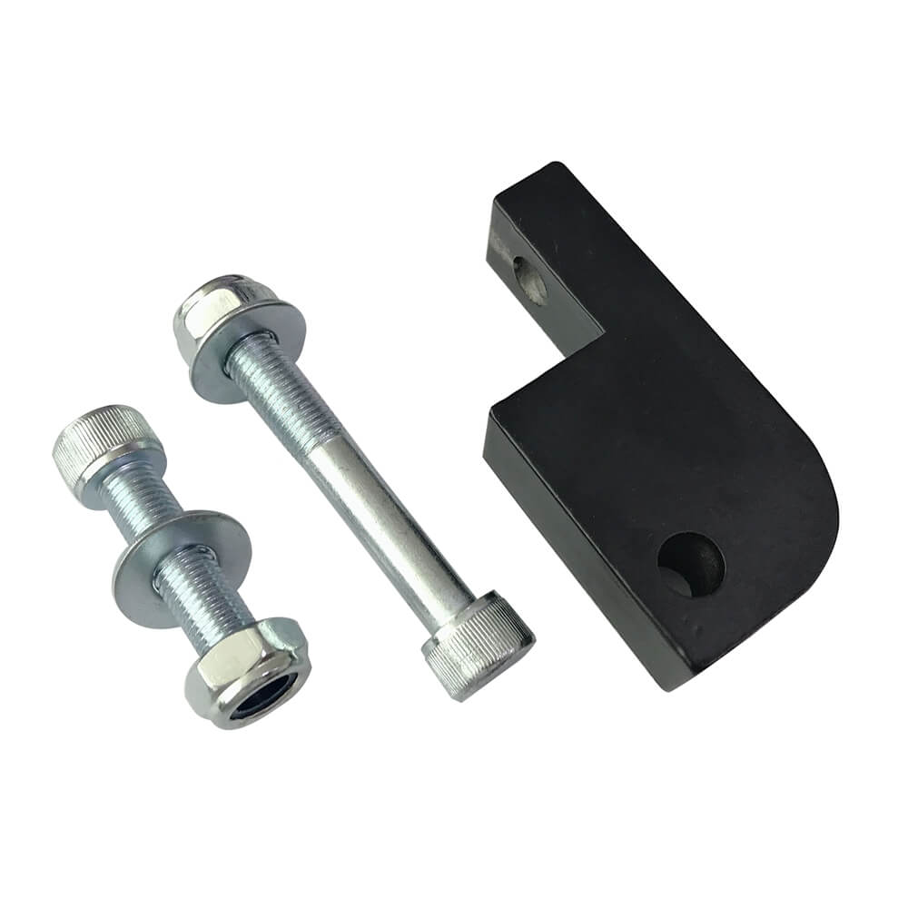 Black CNC Headlight Mount Bracket Block For Harley Softail, Dyna, Breakout, Glide - CUSTOMMOTORPARTS