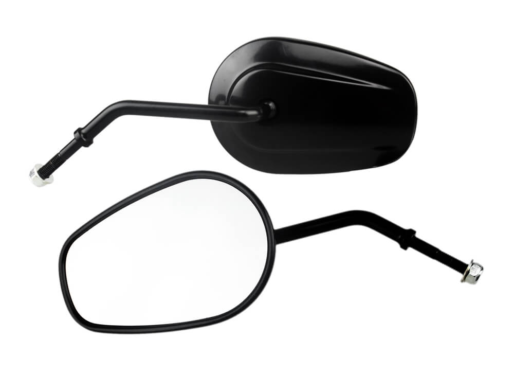 Motorcycle Rearview Side Mirrors Teardrop For Harley Road King Fatboy Touring XL883 Sportster Softail Dyna Touring - pazoma