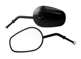 Motorcycle Rearview Side Mirrors Teardrop For Harley Road King Fatboy Touring XL883 Sportster Softail Dyna Touring - pazoma