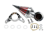 Chrome Spike Air Cleaner Intake Filter For Harley Davidson CV Carburetor Delphi V-Twin - pazoma