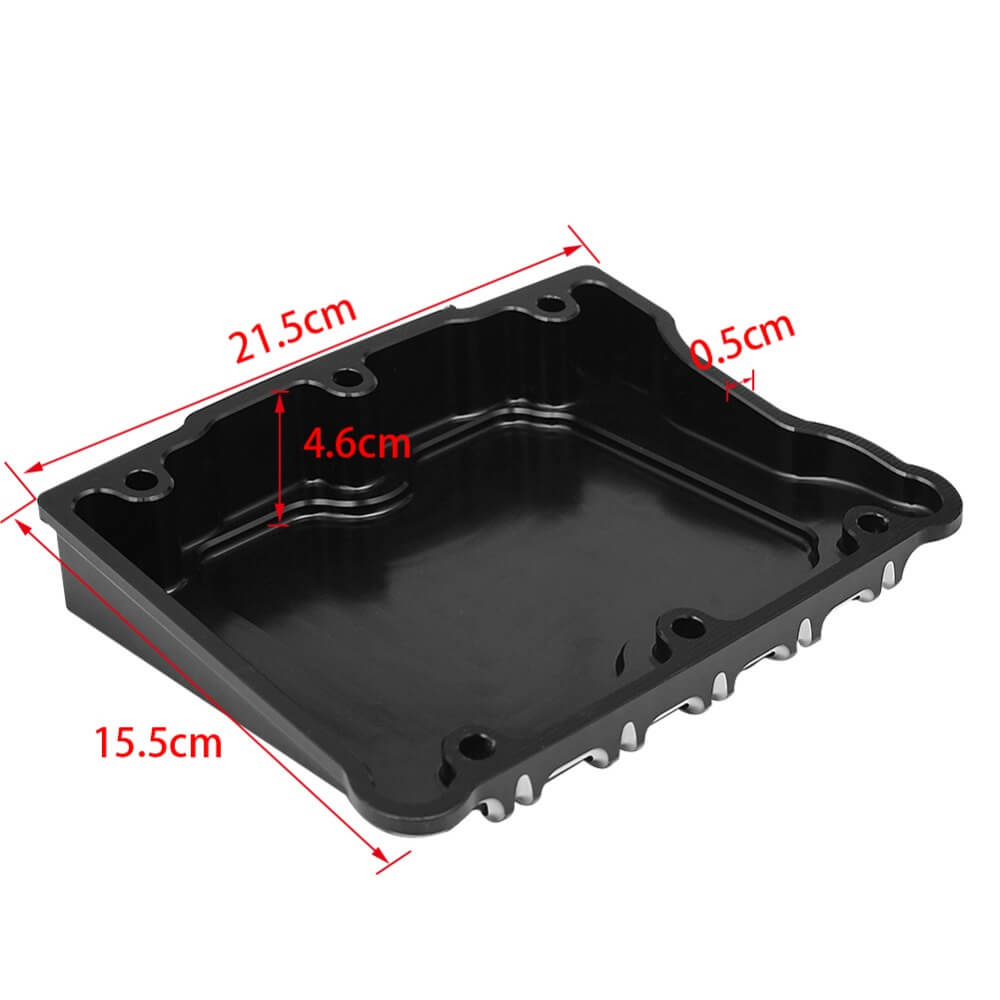 Motorcycle CNC Aluminum 10 Gauge Rocker Box Top Cover Case Black For Harley Touring Electra Glid Dyna Fat Bob Softail Twim Cam 1999-2017 - pazoma