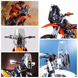 Motorcycle Motocross Adventure Dirt Bike Rally Replica Front Fairing Screen Windshield Headlight Tower Mask Clear - pazoma