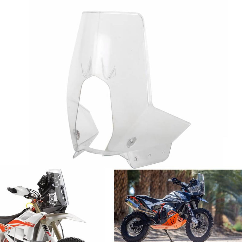 Motocross Adventure Dirt Bike Rally Replica Fairing Windshield For KTM 450 RALLY REPLICA ENDURO 690 790 890 BAJA EXC 500 HUSQVARNA 701 FE Clear - pazoma