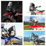 Motocross Adventure Dirt Bike Rally Replica Fairing Windshield For KTM 450 RALLY REPLICA ENDURO 690 790 890 BAJA EXC 500 HUSQVARNA 701 FE Clear - pazoma