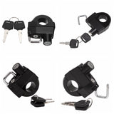 Motorcycle Universal Helmet Lock Anti-Theft For 25mm Engine Crankcase Crash Bar Motorbike Handlebars - pazoma