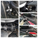 Motorcycle Universal Helmet Lock Anti-Theft For 25mm Engine Crankcase Crash Bar Motorbike Handlebars - pazoma